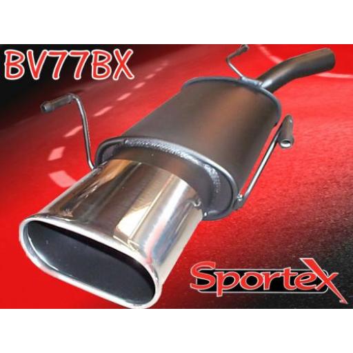 Sportex Vauxhall Corsa C exhaust back box 2000-2006 BX