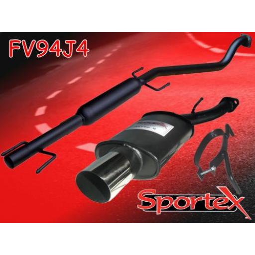Sportex Vauxhall Astra mk4 performance exhaust system 1998-2004 J4