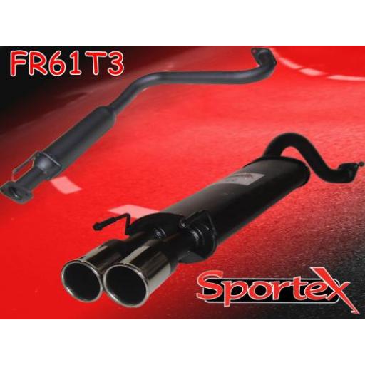 Sportex MG ZR exhaust system 2001-2005 T3