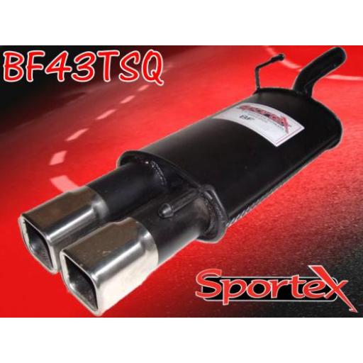 Sportex Ford Fiesta exhaust back box 1.25i 1.3i 1995-2002 TSQ