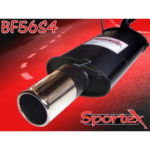 Sportex Ford Fiesta exhaust back box 1.6i 2000-2001 S4