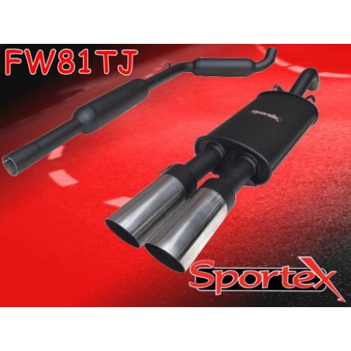 Sportex VW Golf performance exhaust system 1.8 GTi 8v 1984-1992 TJ