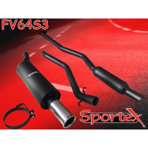 Sportex Vauxhall Astra mk2 performance exhaust system S3