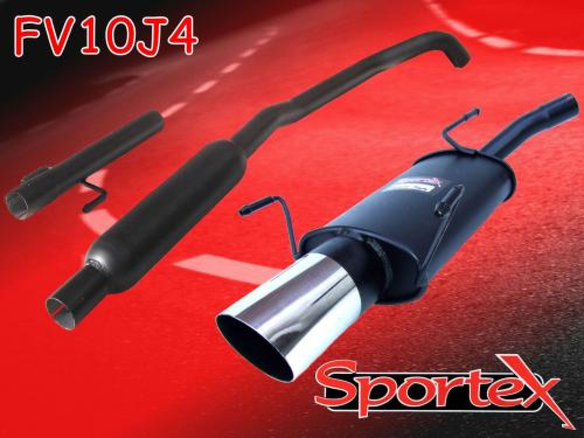 Sportex Vauxhall Corsa C performance exhaust system 20002006 J4 Sportex Vauxhall Corsa C performance exhaust system 20002006 J4