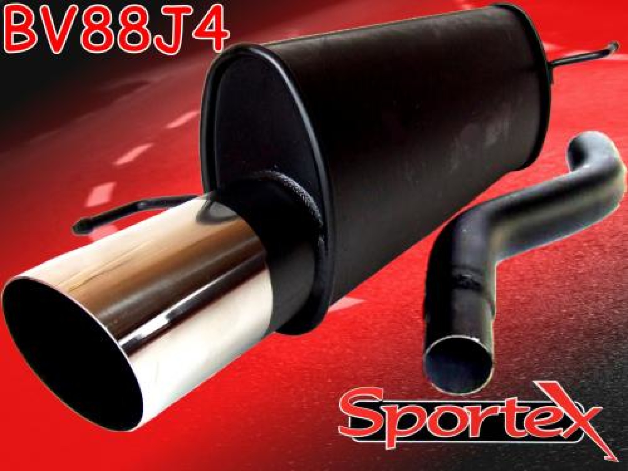 Sportex Vauxhall Corsa D exhaust back box 1.2i 1.4i 16v 2007 J4