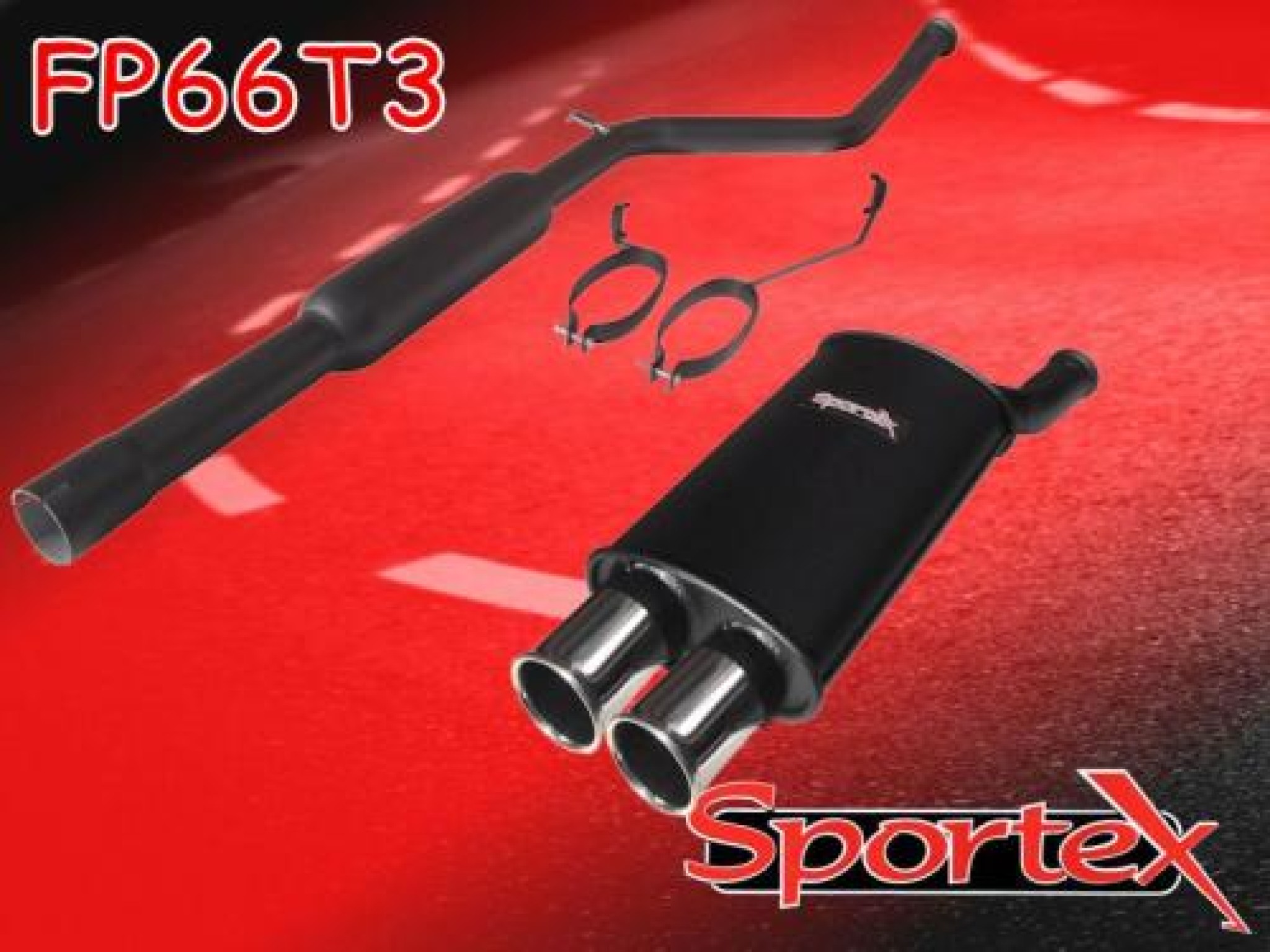 Sportex Peugeot 206 2.0i GTi performance exhaust system 19992007 T3
