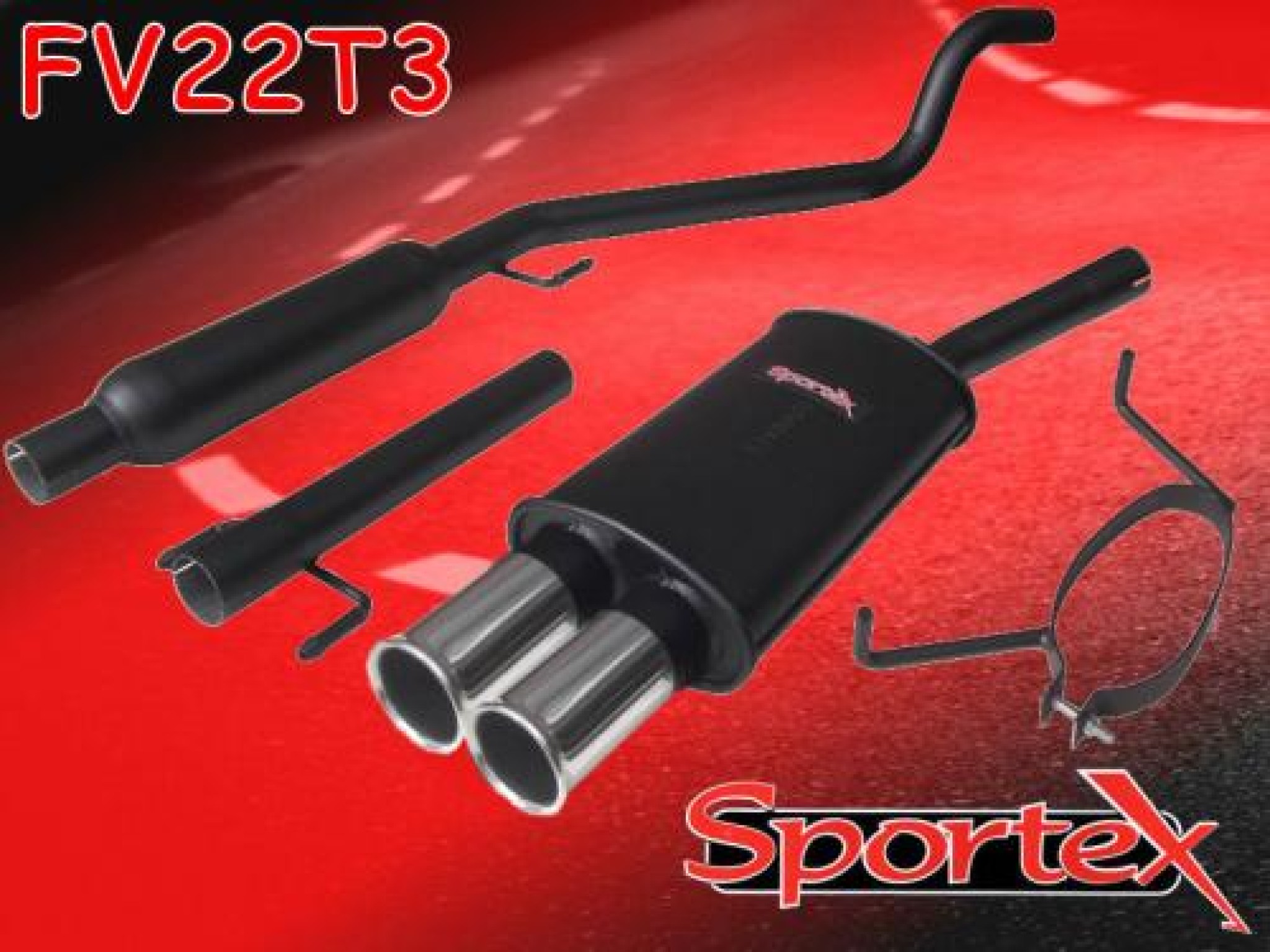 Sportex Vauxhall Astra mk5 1.4i performance exhaust system 2005 T3