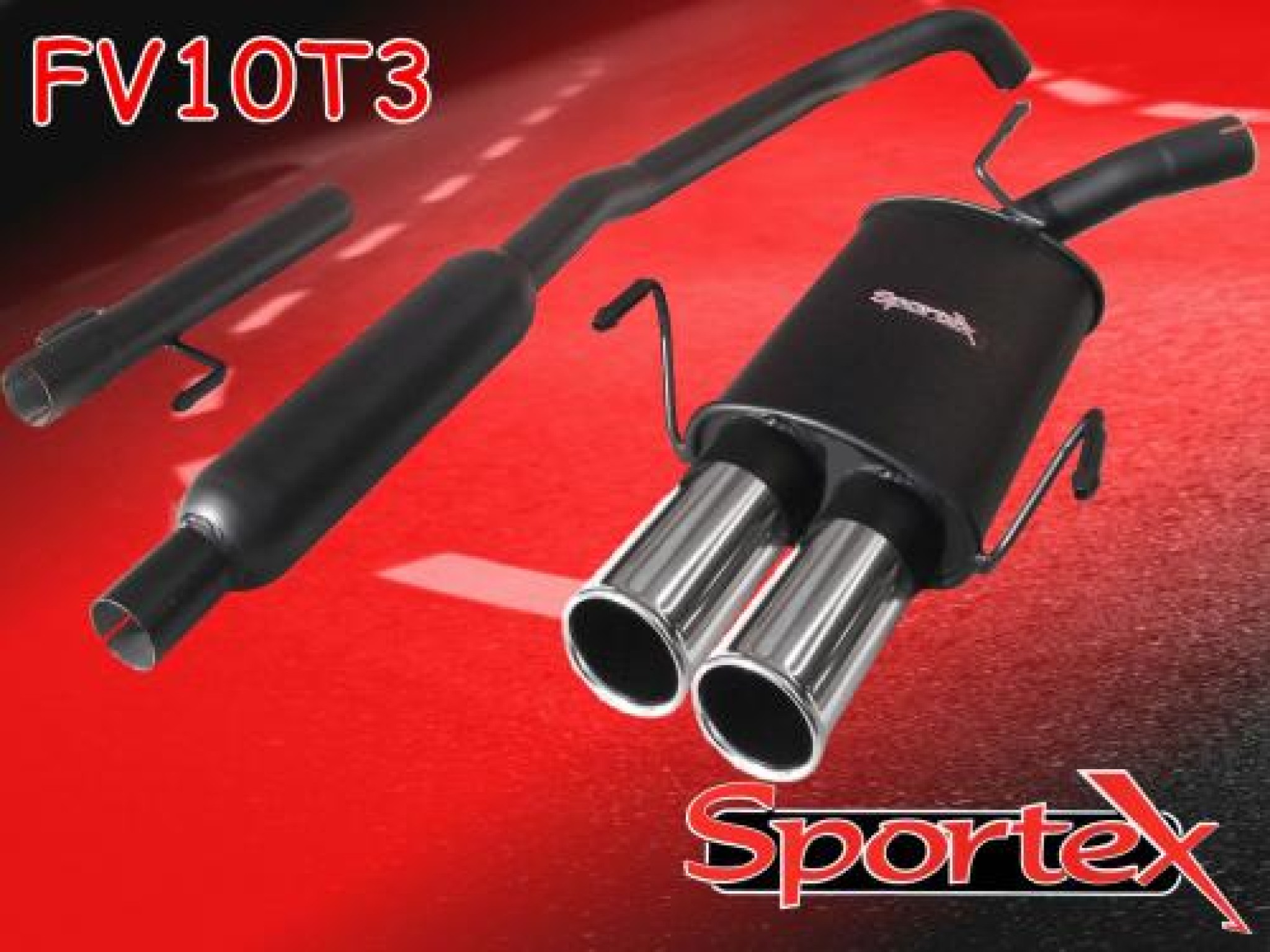Sportex Vauxhall Corsa C performance exhaust system 20002006 T3 Sportex Vauxhall Corsa C performance exhaust system 20002006 T3