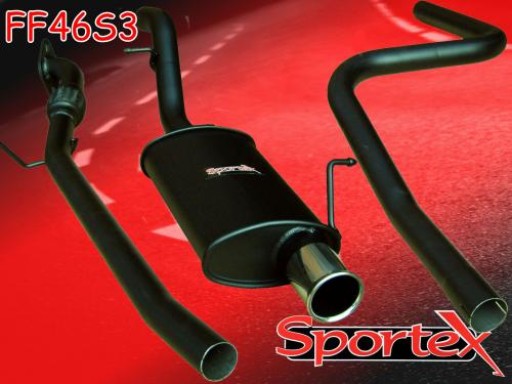 Sportex Ford Fiesta performance exhaust system 2002-2008 S3