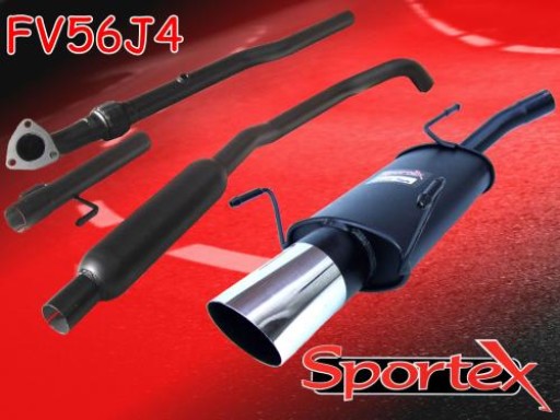 Sportex Vauxhall Corsa C performance exhaust system 2003-2006 J4