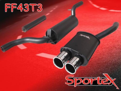 Sportex Ford Focus performance exhaust system 1.4i 1998-2004 T3