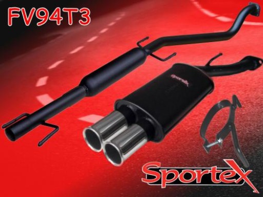 Sportex Vauxhall Astra mk4 performance exhaust system 1998-2004 T3