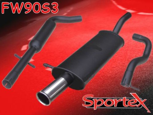 Sportex VW Golf mk4 performance exhaust system 1997-2004 S3