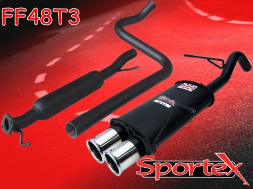 Sportex Ford Fiesta mk7 performance exhaust system 1.6i 2009-2012 T3