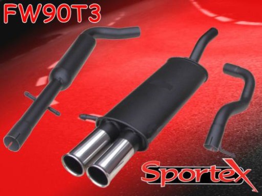 Sportex VW Golf mk4 performance exhaust system 1997-2004 T3