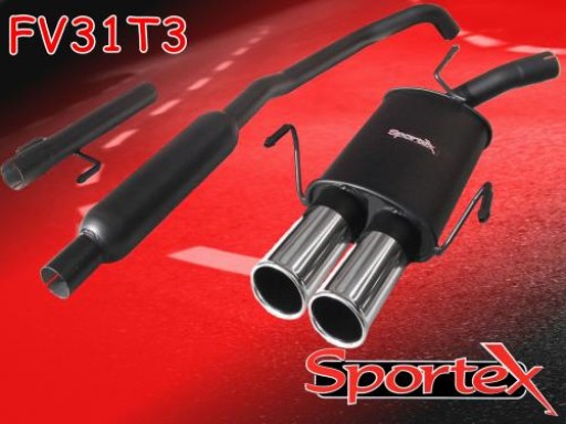 Sportex Vauxhall Corsa C performance exhaust system 2000-2006 T3