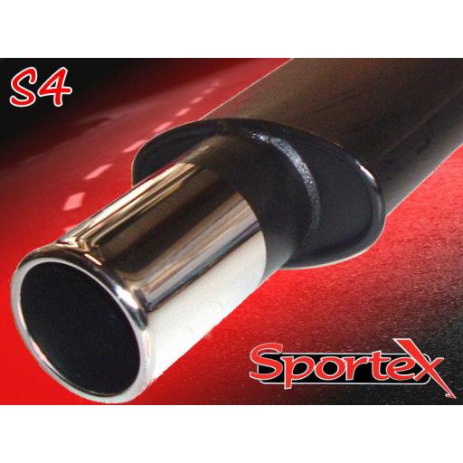 Sportex Vauxhall Astra mk4 performance exhaust system 2000-2004 S4