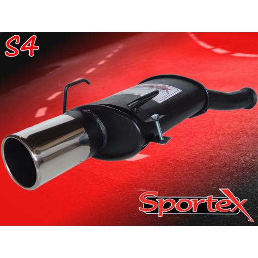 Sportex Peugeot 106 exhaust back box 1.1i 1.4i 2000-2004 S4