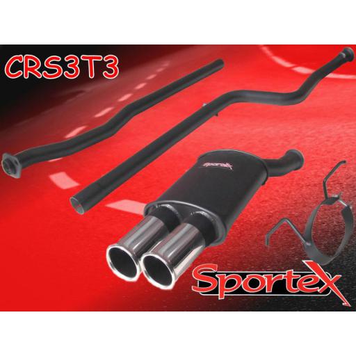 Sportex Citroen Saxo performance exhaust system 2000-2003 T3