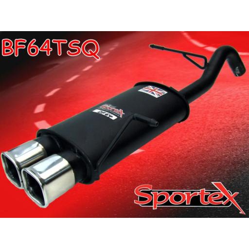 Sportex Ford Fiesta exhaust back box 1.6i 2008- TSQ