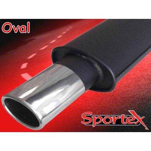 Sportex Vauxhall Astra mk4 coupe exhaust back box OV