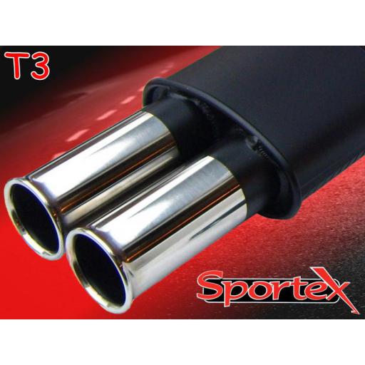 Sportex Ford Escort performance exhaust system 1.6 zetec 95-99 T3