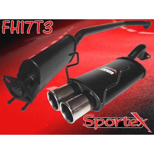 Sportex Honda Civic Type R performance exhaust system EP3 2001-06 T3