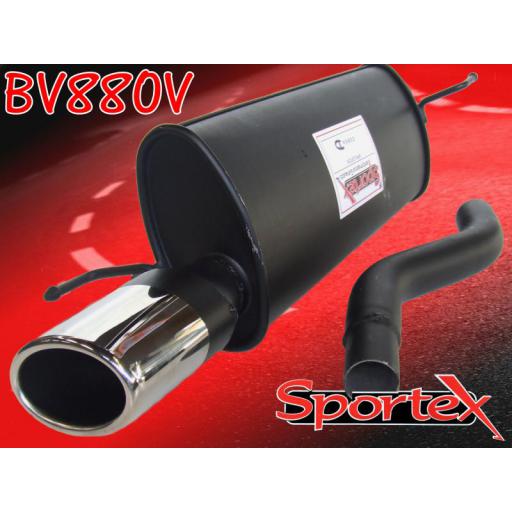 Sportex Vauxhall Corsa D exhaust back box 1.2i, 1.4i 07/2006-2014 OV