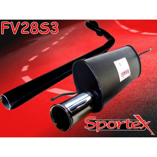 Sportex Vauxhall Corsa D performance exhaust system 1.2i 1.4i 2006- S3