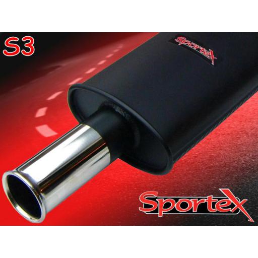 Sportex Vauxhall Calibra exhaust back box 2.0i 2.5i 1994-1998 S3