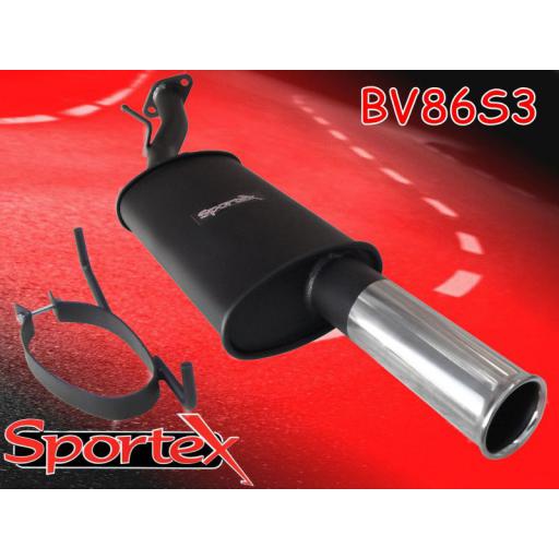 Sportex Vauxhall Astra mk4 coupe exhaust back box S3