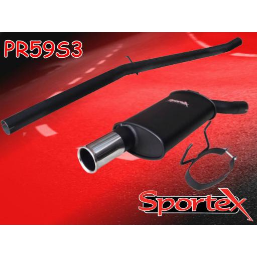 Sportex Peugeot 205 GTi performance exhaust system 1984-1989- S3
