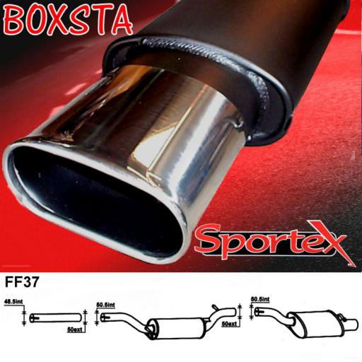 Sportex Ford Focus performance exhaust system 1.6i 1998-2004 BX