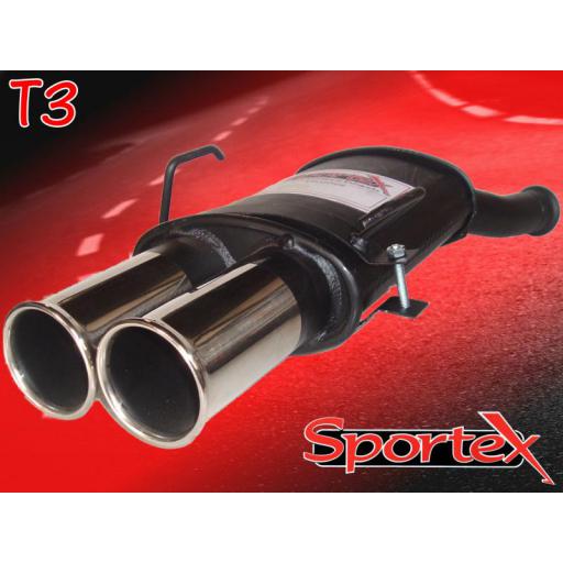 Sportex Citroen Saxo performance exhaust back box VTR VTS 2000-2003 T3