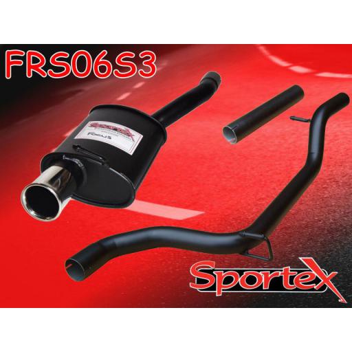 Sportex Ford Focus performance exhaust system 1.4i 1998-2004- S3