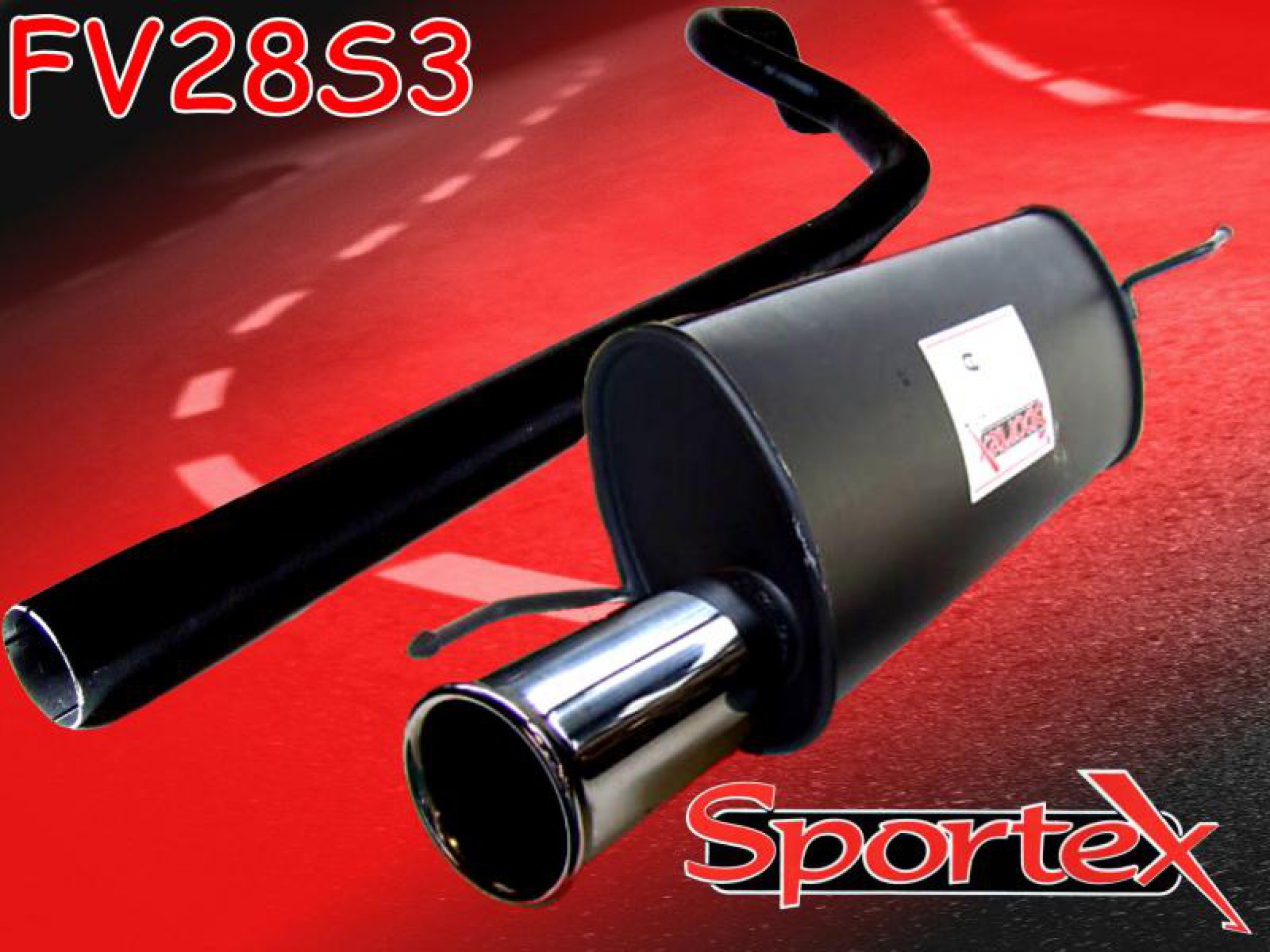 Sportex Vauxhall Corsa D performance exhaust system 1.2i 1.4i 2007 S3 Sportex Vauxhall Corsa D performance exhaust system 1.2i 1.4i 2007 S3